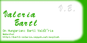 valeria bartl business card